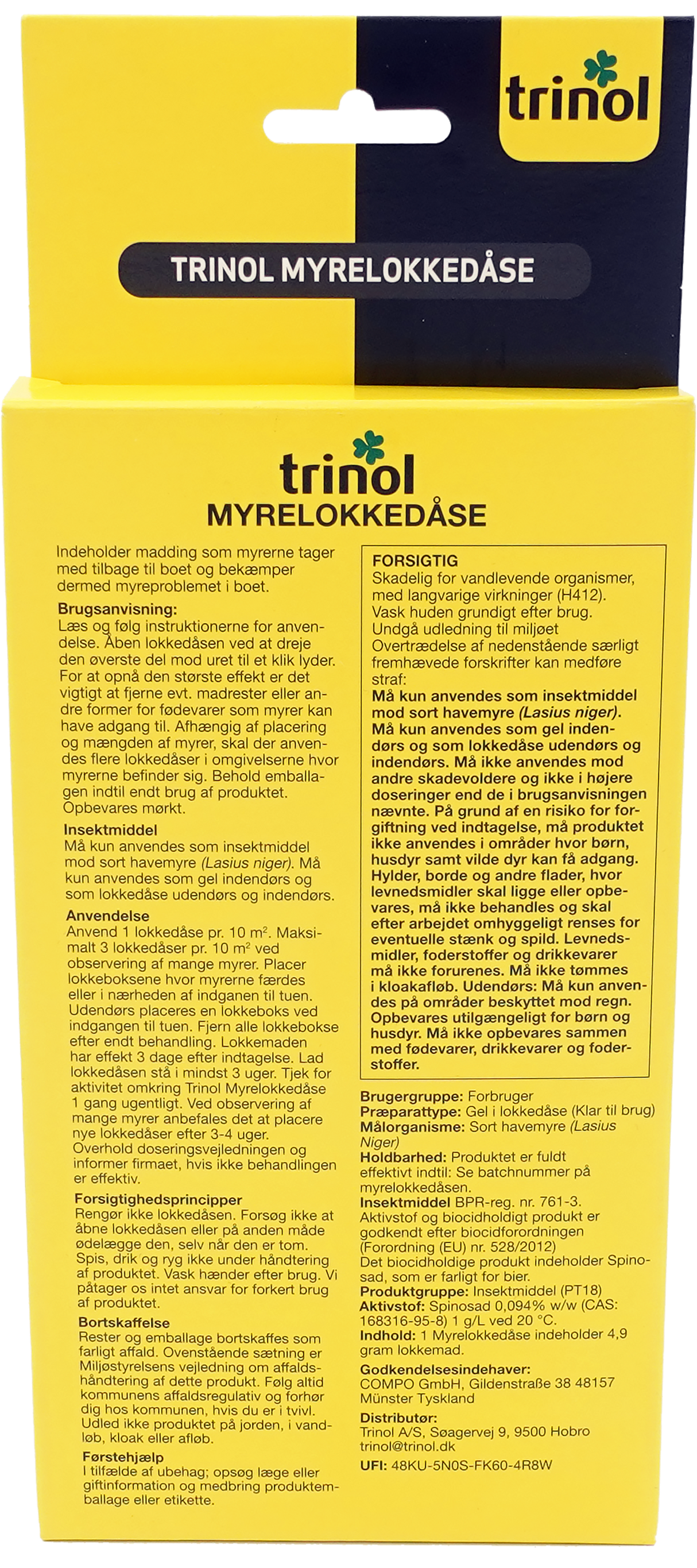 Myrelokkedåse med lokkemad - 2 stk.